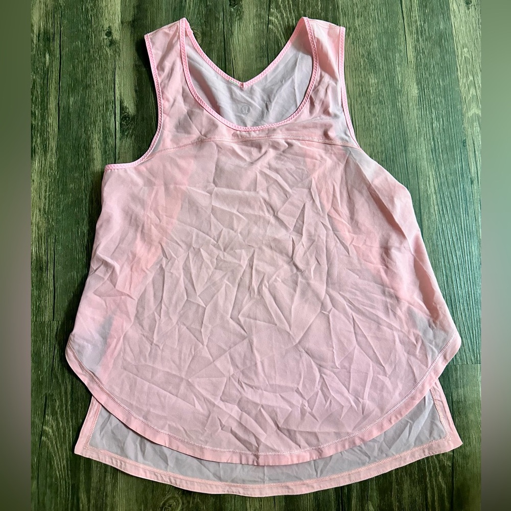 Lululemon Athletica Light Pink Tank Top